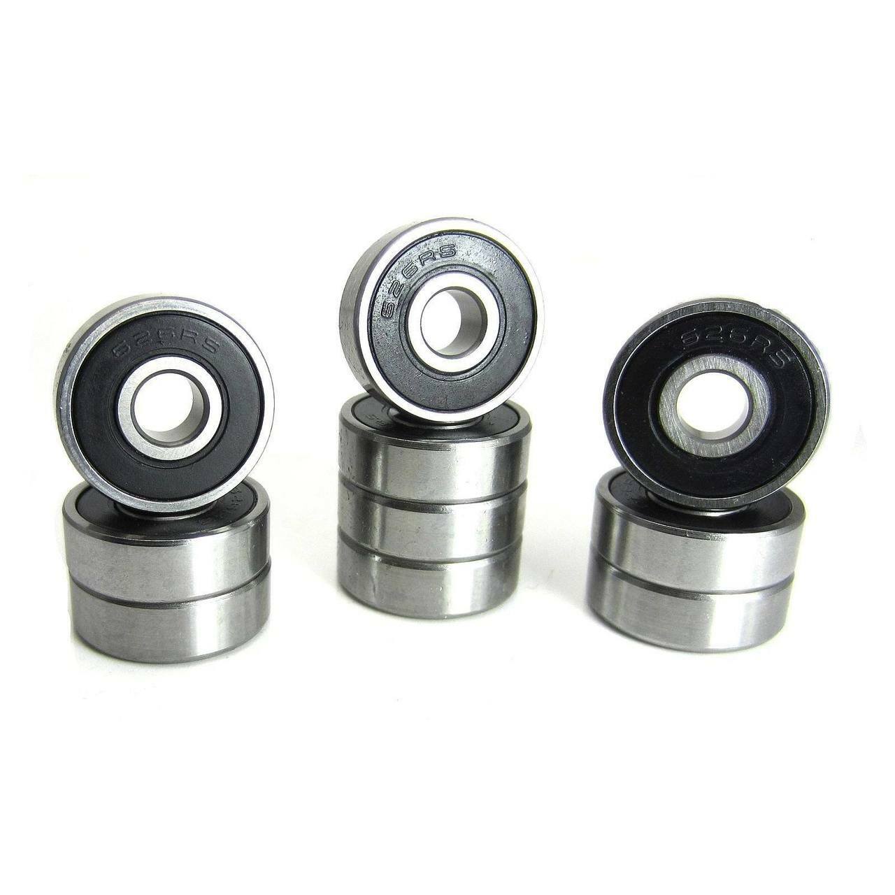 626-2RS 6x19x6mm Precision High Speed Ball Bearing, Chrome Steel (GCr15) with Black Rubber Seals ABEC-1 ABEC-3 ABEC-5