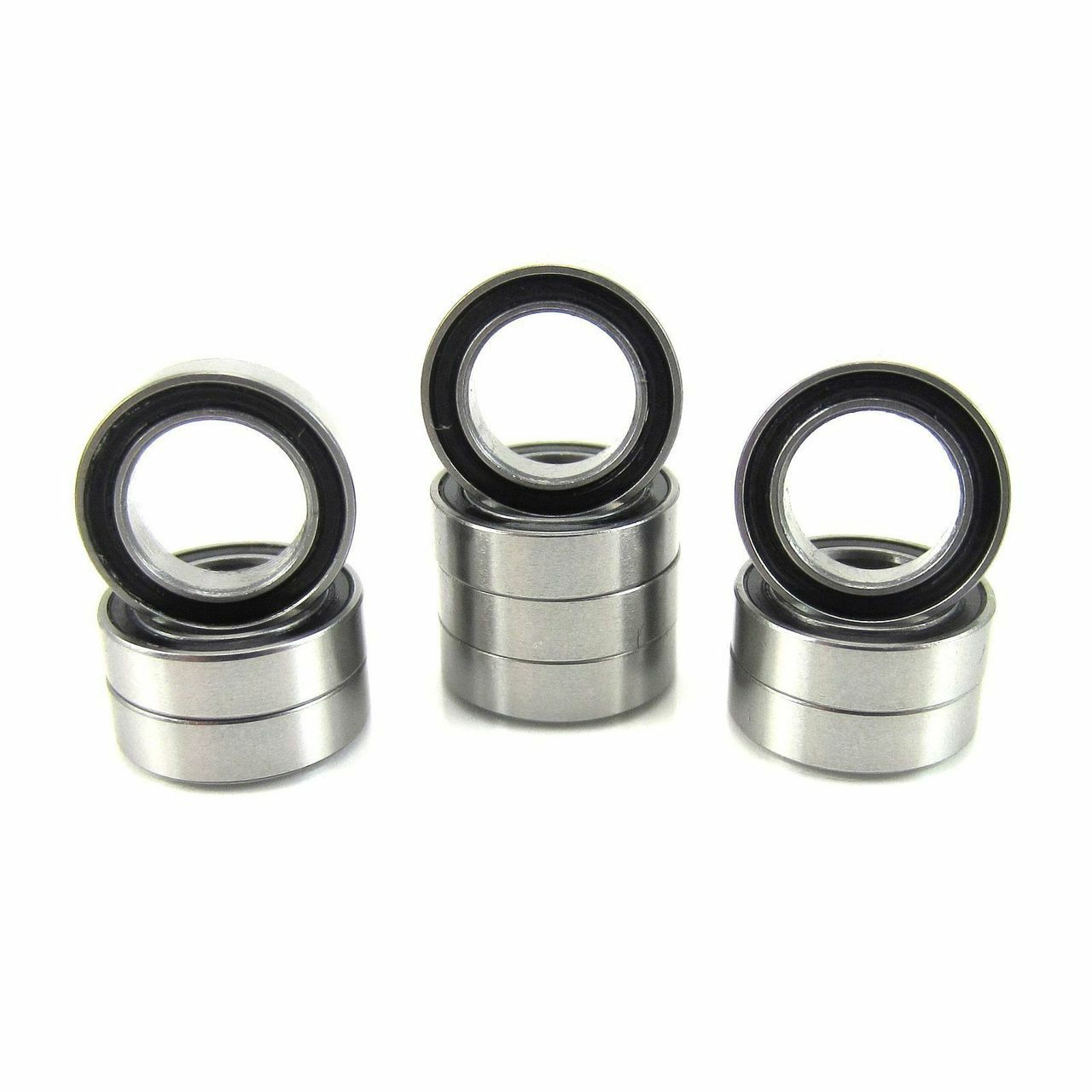 MR117-2RS 7x11x3mm Precision High Speed RC Car Ball Bearing, Chrome Steel (GCr15) with Black Rubber Seals ABEC-1 ABEC-3 ABEC-5